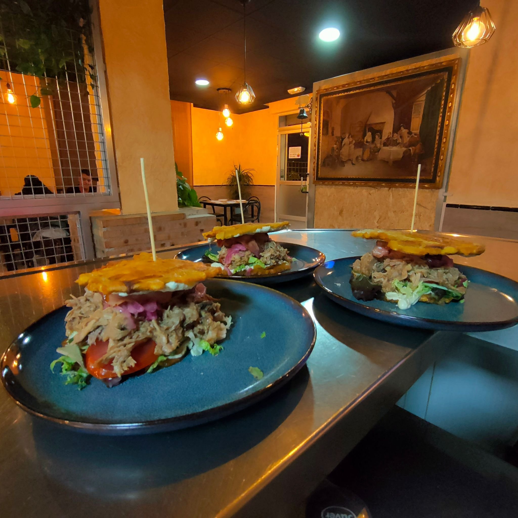 Patacón Burger en The Hot Buffalo